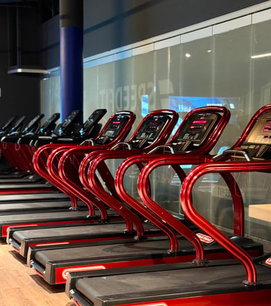 Laufbandlinie im Studio