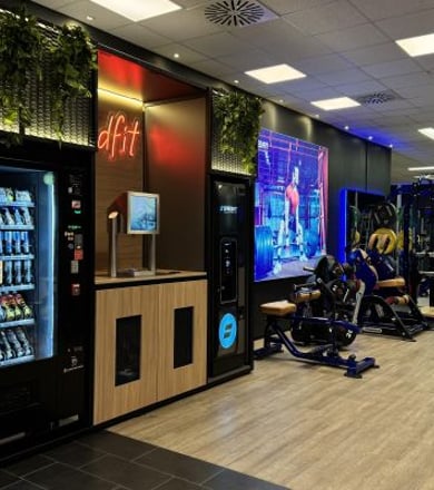 Servicezone mit Automaten